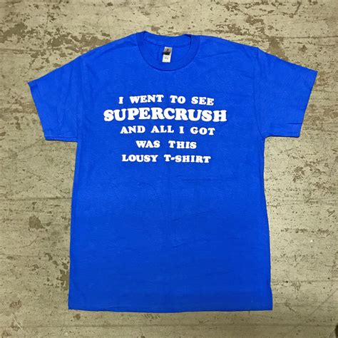 Lousy puff print T-shirt (blue) | Supercrush