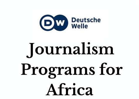 CAREER OPPORTUNITIES on LinkedIn: Journalism Programs for Africa 2024 ...