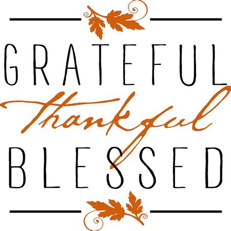 Grateful Thankful Blessed - Quote the Walls