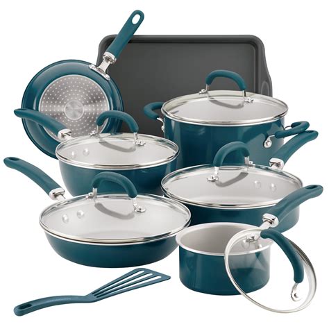 Rachael Ray Create Delicious Aluminum Nonstick Cookware Set, 13-Piece ...