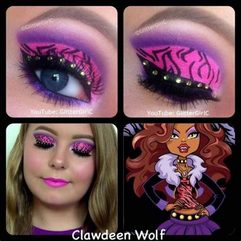 Monster High's Clawdeen Wolf Makeup :D | Monster high makeup, Wolf ...