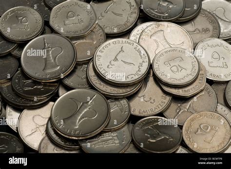 UAE Dirham coins Stock Photo - Alamy