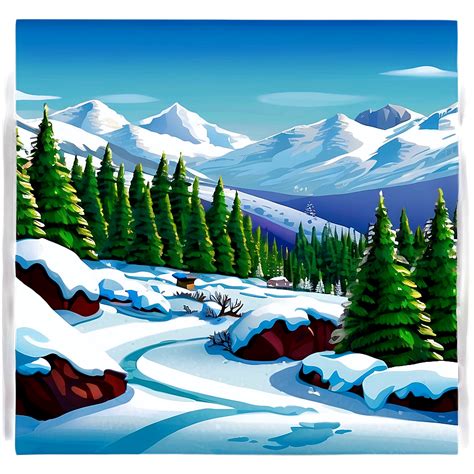 Download Frozen Winter Wonderland Landscape Png Jke29 | Wallpapers.com