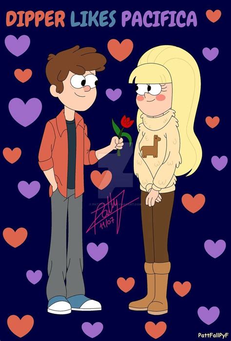 Dipper likes Pacifica (Teenagers) by PattFallPyF | Gravity falls art ...