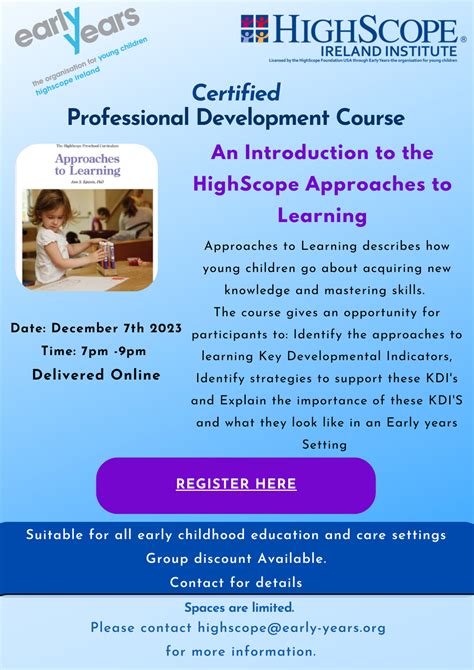 Highscope Training — Early Years - the organisation for young children