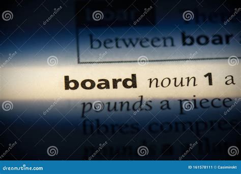 Board stock image. Image of meaning, isolated, definition - 161578111
