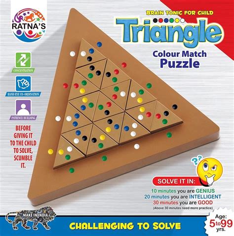 Triangle colour match puzzle (Ratnas) | Color puzzle, Triangle, Solving