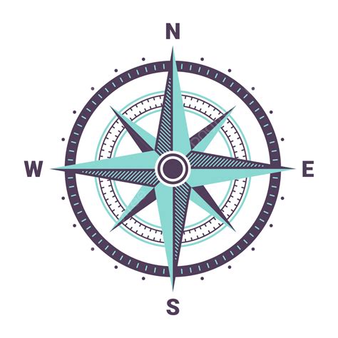 Compass Or Wind Direction Symbol Vector Illustration, Compass, Wind ...
