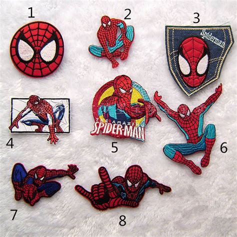 Spider-Man embroidered patches Cartoon patches embroidered embroidered ...