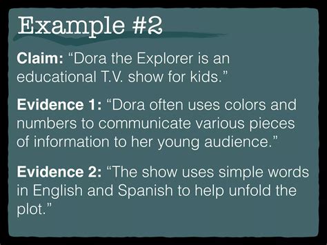 Claims, Evidence, & Explanation | PDF