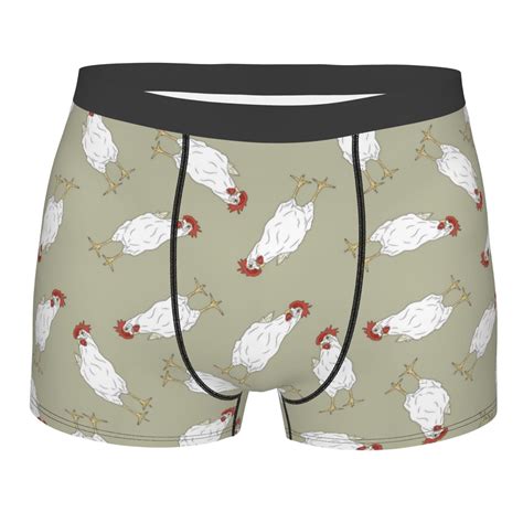 Disketp Funny Chicken Men's Boxer Briefs,Soft and Breathable Cotton ...