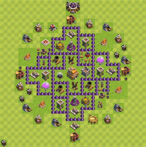 Défense Base Hôtel de Ville niveau 7 – Village HDV 7 / TH7 - Clash of ...