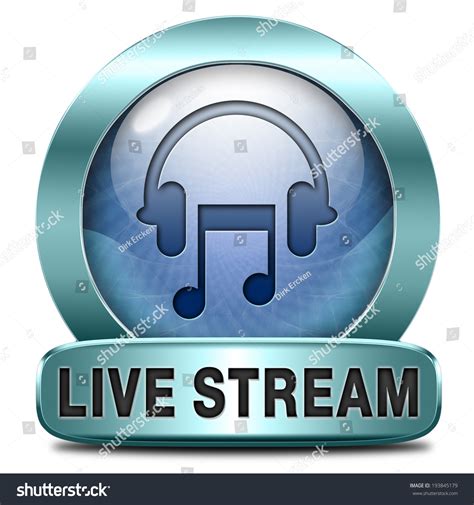 Listen Live Stream Music Song Audio Stock Illustration 193845179 ...