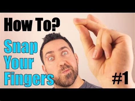 [video] How to snap your fingers : r/tutorials