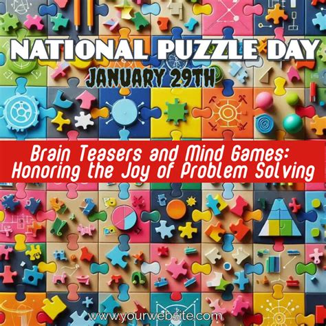 National Puzzle Day Flyer Template 2024 | PosterMyWall