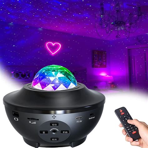 Star Night Light Projector Bedroom, Galaxy Projector Light Ocean Wave ...