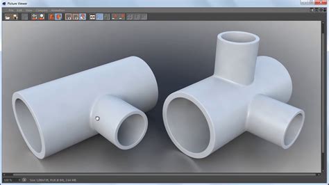 Modeling pipe connections - Connecting pipes that have different diameters | Cinema 4D Tutorial