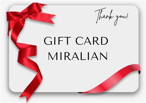 CARTES CADEAUX – MIRALIAN