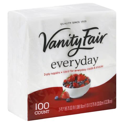 Vanity Fair Napkins, Everyday, 2-Ply, 100 napkins