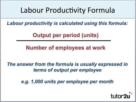 Labour productivity | tutor2u Business
