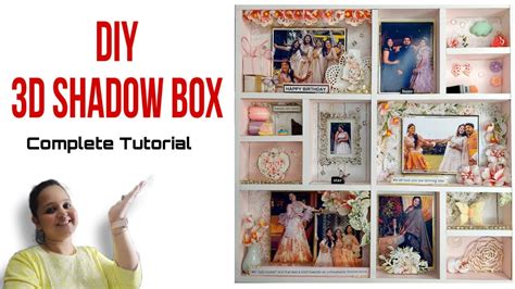 3D SHADOW BOX FRAME MAKING | TUTORIAL | Customized Photo Frame with miniature set up | DIY Gift idea