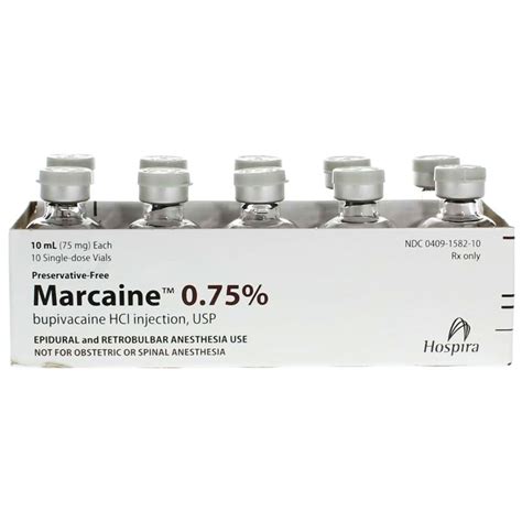 Marcaine 0.75%: Surgical Anesthesia & Pain Relief — Mountainside Medical