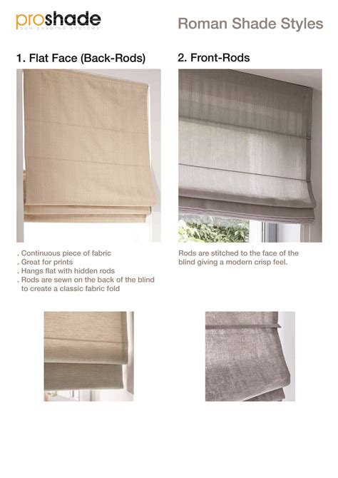 Roman Shade Styles - Proshade sal