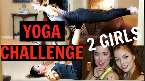 COUPLE WORKOUT/YOGA CHALLENGE | 2 girls - YouTube