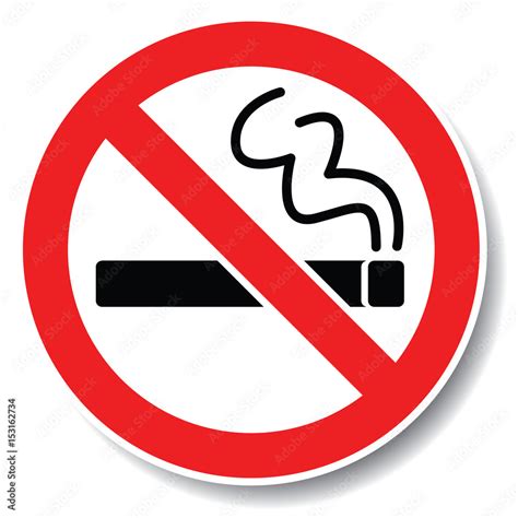 Signalétique interdiction de fumer Stock Vector | Adobe Stock