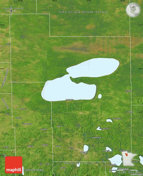 Satellite Map of Beltrami County