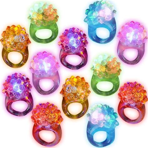 ArtCreativity Light Up Bumpy Rings for Kids, Set of India | Ubuy