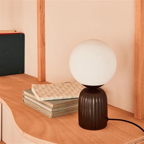 Lampe à poser PENELOPE coloris noir 26,5 x 15 cm - 4MURS