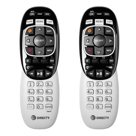 Directv RC73 IR/RF Remote Control 2 Pack, Compatible with Genie DVR ...