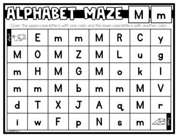 Letter Hunt Activities | Alphabet Centers | Alphabet Maze Activities