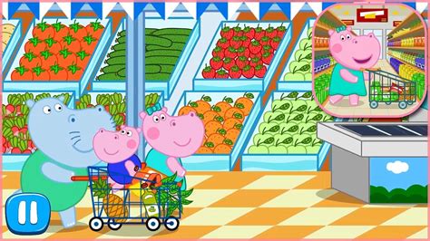 Hippo Supermarket: Shopping Games for Kids #1 | GAMES FOR KIDS ...
