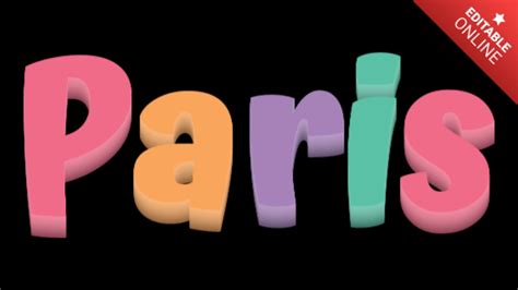 Paris | Text Effect Generator
