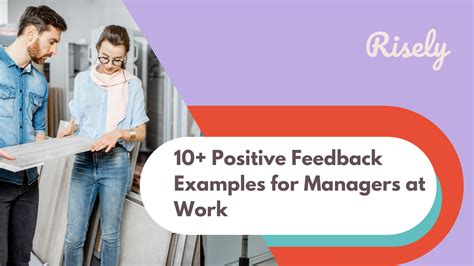 10+ Positive Feedback Examples for Managers at Work - Risely