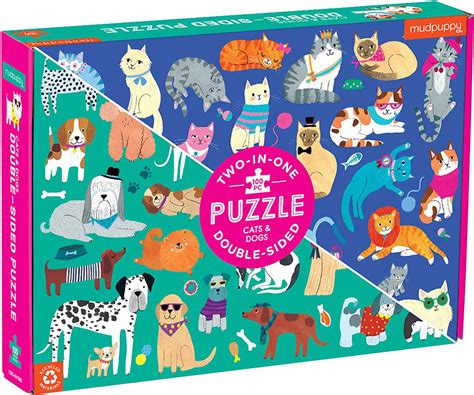 Cats & Dogs, 100 Pieces, Mudpuppy | Puzzle Warehouse