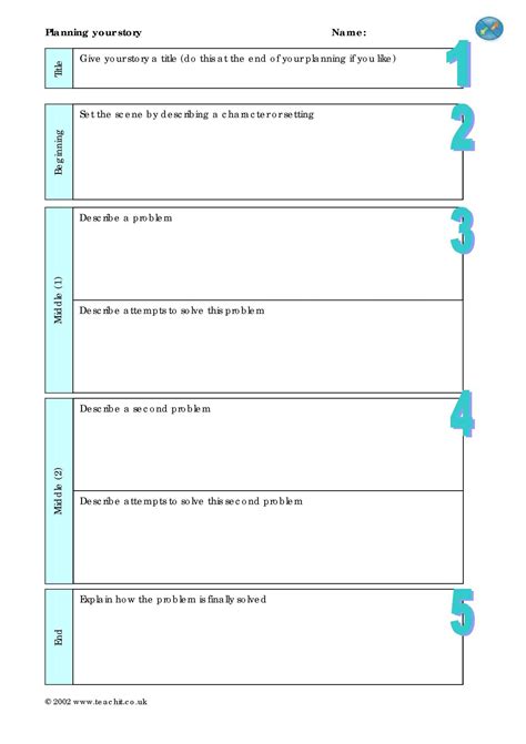 Story planning template | KS3-4 creative writing | Teachit