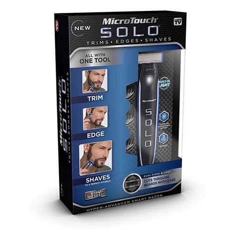 Microtouch Solo Clean Shaver - All-in-One Razor Trims, Edges, and ...