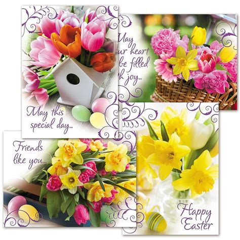 Current Easter Moments Deluxe Floral Foil Easter Greeting Cards - Set ...