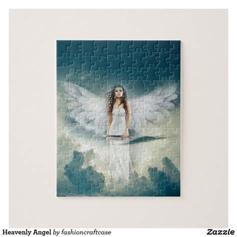 Heavenly Angel Jigsaw Puzzle | Zazzle | Angels in heaven, Jigsaw ...