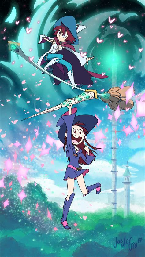 Download Shiny Chariot And Atsuko Little Witch Academia Wallpaper ...
