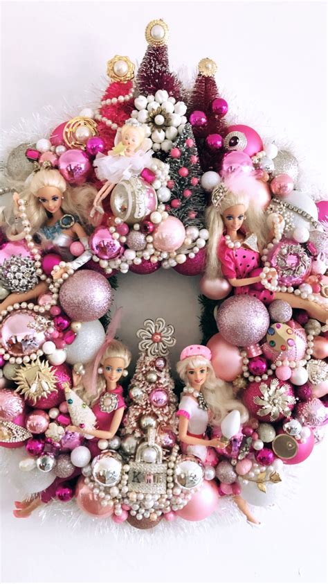 Vintage Barbie wreath by PKL in 2024 | Barbie christmas decorations ...