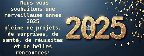 Bonne année 2025! - Institut de la Vallée Bailly