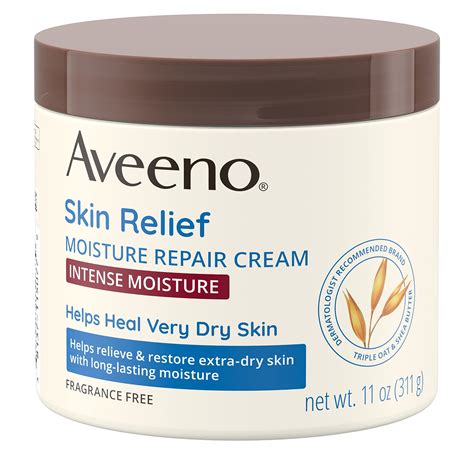 Aveeno Skin Relief Intense IRF13 Moisture Repair Body Cream with Triple ...