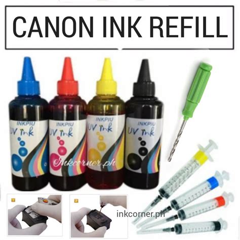 Ink Refill Canon Cartridge iP2870 TS207 TS307 MG2470 MG2570 MG2570S ...