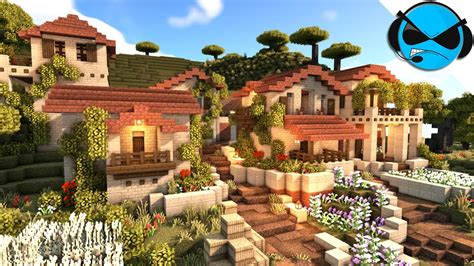 Minecraft Timelapse | Italian Village Build (Savanna Biome)