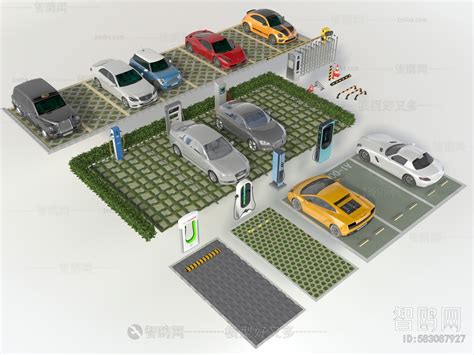 Modern Outdoor Parking Lot 3D Model Download - Model ID.583087927 | 1miba