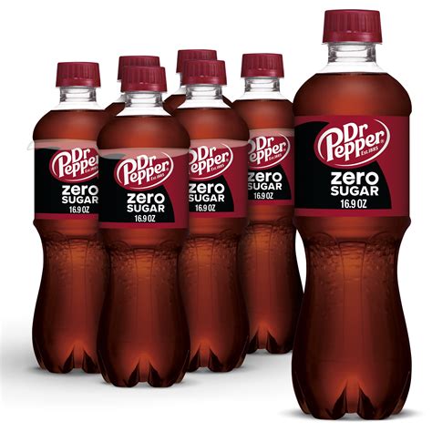 Dr Pepper Zero Sugar Soda, .5 L bottles, 6 pack - Walmart.com